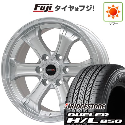 【新品】プラド/ハイラックス 夏タイヤ ホイール4本セット 265/65R17 ブリヂストン デューラー H/L850 ビッグウエイ B-MUD K(シルバー) トヨタ車専用 7.5J 17インチ(送料無料)