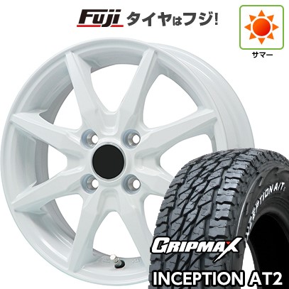 【新品 軽自動車】ハスラー デリカミニ(4WD) 夏タイヤ ホイール4本セット 165/60R15 グリップマックス インセプション A/TII RWL(限定) ブランドル CJ28W 15インチ(送料無料)画像