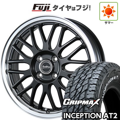 【新品 軽自動車】軽トラ 軽バン 夏タイヤ ホイール4本セット 145R12C 80/78N グリップマックス インセプション A/TII RWL(限定) ブレスト ビートステージ MT-C 4J 12インチ(送料無料)|フジコーポレーション