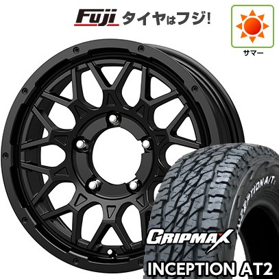 【新品】ジムニー 夏タイヤ ホイール4本セット 175/80R16 グリップマックス インセプション A/TII RWL(限定) コーセイ ボトムガルシア シャドウバーツ 5.5J 16インチ(送料無料)