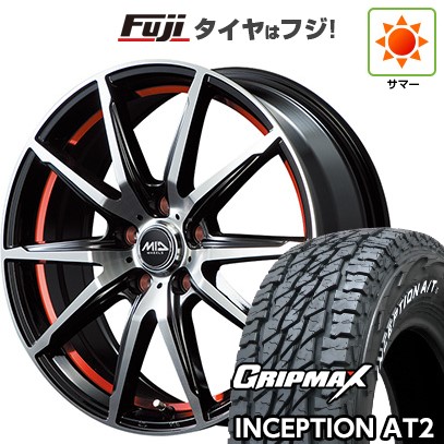 【新品 軽自動車】軽トラ 軽バン 夏タイヤ ホイール4本セット 145R12C 80/78N グリップマックス インセプション A/TII RWL(限定) MID WHEELS RX-02 3.5J 12インチ(送料無料)