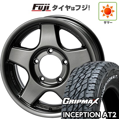 【新品】ジムニー 夏タイヤ ホイール4本セット 175/80R16 グリップマックス インセプション A/TII RWL(限定) フォーバイフォーエンジニア ブラッドレー V 5.5J 16インチ(送料無料)