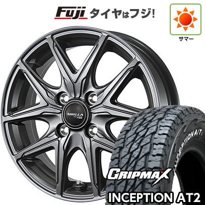 【新品 軽自動車】軽トラ 軽バン 夏タイヤ ホイール4本セット 145R12C 80/78N グリップマックス インセプション A/TII RWL(限定) トピー シビラ NEXT F05 3.5J 12インチ(送料無料)｜フジコーポレーション
