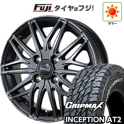 【新品】プロボックス/サクシード(リフトアップ) 夏タイヤ ホイール4本セット 185R14C 102/100Q グリップマックス インセプション A/TII RWL(限定) トピー シビラ NEXT W45 5J 14インチ(送料無料)
