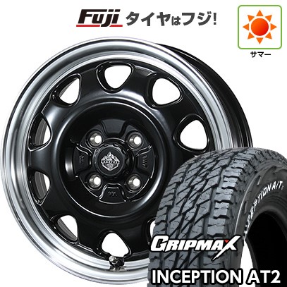 【新品 軽自動車】軽トラ 軽バン 夏タイヤ ホイール4本セット 145R12C 80/78N グリップマックス インセプション A/TII RWL(限定) トピー ランドフット SWZ 数量限定 3.5J 12インチ(送料無料)