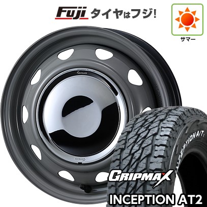 【新品 軽自動車】軽トラ 軽バン 夏タイヤ ホイール4本セット 145R12C 80/78N グリップマックス インセプション A/TII RWL(限定) WEDS ウェッズ スチールホイル ネオキャロ 12インチ(送料無料) サマータイヤ画像