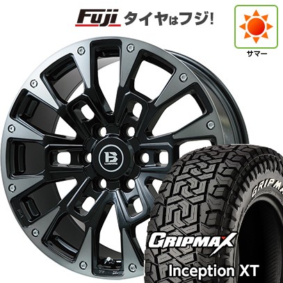 【新品】ランクル250/ランクル300 夏タイヤ ホイール4本セット 265/55R20 グリップマックス インセプション X/T RWL(限定2022年製) ビッグウエイ B-LUGNAS BRD(ブラックポリッシュ/ブラッククリア)トヨタ用 8.5J 20インチ(送料無料)