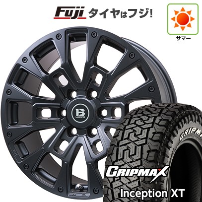 【新品】ランクル300 夏タイヤ ホイール4本セット 265/55R20 グリップマックス インセプション X/T RWL(限定2022年製) ビッグウエイ B-LUGNAS BRD(マットブラック) トヨタ車専用 8.5J 20インチ(送料無料)