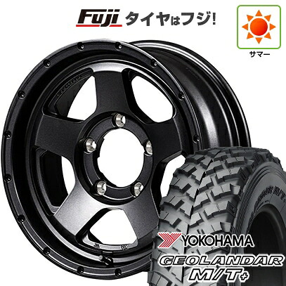 【新品】ジムニー 夏タイヤ ホイール4本セット 195R16C 104/102Q ヨコハマ ジオランダー M/T+ G001J MID WHEELS NITRO POWER S5 ベクター 5.5J 16インチ(送料無料)|フジコーポレーション