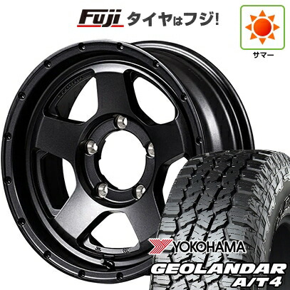 【新品】ジムニー 夏タイヤ ホイール4本セット 215/85R16 ヨコハマ ジオランダー A/T4 G018 RBL MID WHEELS NITRO POWER S5 ベクター 5.5J 16インチ(送料無料)|フジコーポレーション
