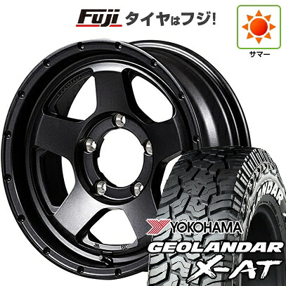 【新品】ジムニーシエラ/ジムニーノマド 夏タイヤ ホイール4本セット 225/70R16 ヨコハマ ジオランダー X-AT G016 WL MID WHEELS NITRO POWER S5 ベクター 6J 16インチ(送料無料)｜フジコーポレーション
