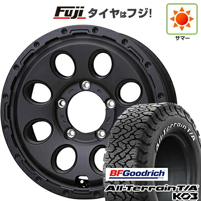 【新品】ジムニーシエラ/ジムニーノマド 夏タイヤ ホイール4本セット 225/70R16 BFグッドリッチ オールテレーンT/A KO3 RWL ホットスタッフ マッドクロス リーコン 6J 16インチ(送料無料)|フジコーポレーション