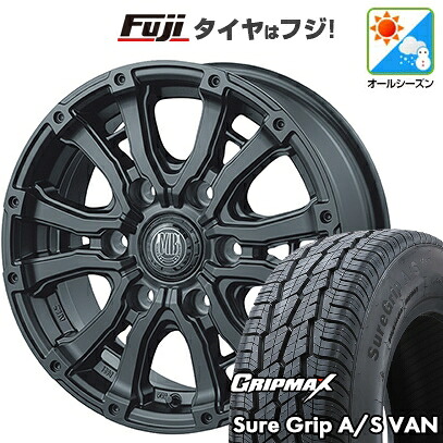【新品】ハイエース200系 オールシーズンタイヤ ホイール4本セット 195R15C 107/105T グリップマックス シュアグリップ オールシーズン Van(限定) インターミラノ MUD BAHN XR-600S 6J 15インチ(送料無料)|フジコーポレーション