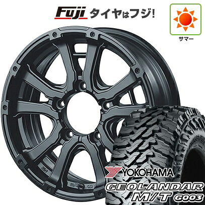 【新品】ジムニー 夏タイヤ ホイール4本セット 195R16C 104/102Q ヨコハマ ジオランダー M/T G003 インターミラノ MUD BAHN XR-600S 5.5J 16インチ(送料無料)｜フジコーポレーション 73,920円