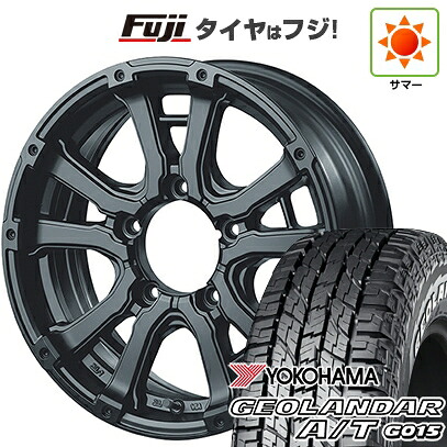 【新品】ジムニー 夏タイヤ ホイール4本セット 185/85R16 ヨコハマ ジオランダー A/T G015 WL/RBL インターミラノ MUD BAHN XR-600S 5.5J 16インチ(送料無料)|フジコーポレーション