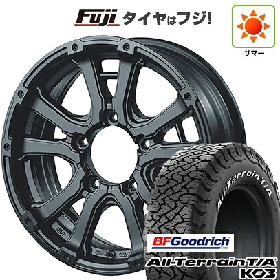 【新品】ジムニー 夏タイヤ ホイール4本セット 175/80R16 BFグッドリッチ オールテレーンT/A KO3 RWL インターミラノ MUD BAHN XR-600S 5.5J 16インチ(送料無料)｜フジコーポレーション