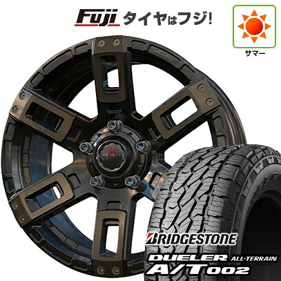 【新品】ジムニーシエラ/ジムニーノマド 夏タイヤ ホイール4本セット 215/70R16 ブリヂストン デューラー A/T002 OWL/RBL エムクライム カノン 6J 16インチ(送料無料)｜フジコーポレーション