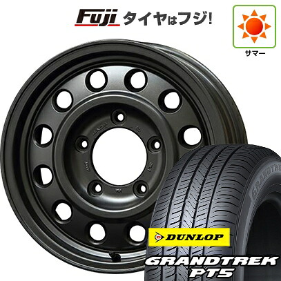 【新品】ジムニーシエラ/ジムニーノマド 夏タイヤ ホイール4本セット 215/70R16 ダンロップ グラントレック PT5 ジャオス トライブ 6J 16インチ(送料無料)｜フジコーポレーション