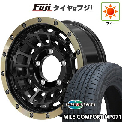 【新品】ジムニーシエラ/ジムニーノマド 夏タイヤ ホイール4本セット 215/65R16 ミレバー ミレコンフォート MP071(限定) ホットスタッフ バークレイハードロック ローガン 6J 16インチ(送料無料)｜フジコーポレーション
