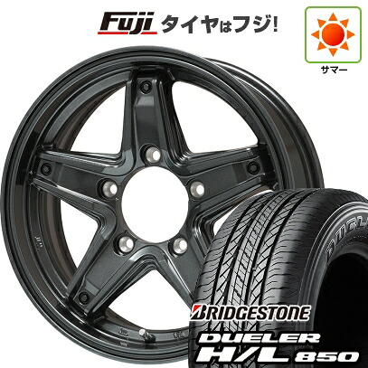【新品】ジムニー 夏タイヤ ホイール4本セット 175/80R16 ブリヂストン デューラー H/L850 レアマイスター LMG エトナ(ディープグレー) 5.5J 16インチ(送料無料)｜フジコーポレーション