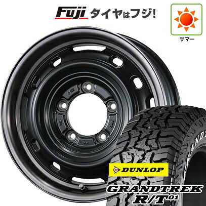 【新品】ジムニーシエラ/ジムニーノマド 夏タイヤ ホイール4本セット 215/65R16 ダンロップ グラントレック R/T01 RWL/RBL シーエルリンク UNIONRIM TX 6J 16インチ(送料無料)|フジコーポレーション