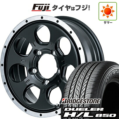 【新品】ジムニー 夏タイヤ ホイール4本セット 175/80R16 ブリヂストン デューラー H/L850 MID WHEELS WO-7 5.5J 16インチ(送料無料)｜フジコーポレーション