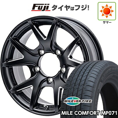 【新品】ジムニーシエラ/ジムニーノマド 夏タイヤ ホイール4本セット 215/65R16 ミレバー ミレコンフォート MP071(限定) ショウワガレージ インスパイア テン 6J 16インチ(送料無料)|フジコーポレーション