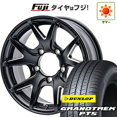 【新品】ジムニーシエラ/ジムニーノマド 夏タイヤ ホイール4本セット 215/65R16 ダンロップ グラントレック PT5 ショウワガレージ インスパイア テン 6J 16インチ(送料無料)|フジコーポレーション