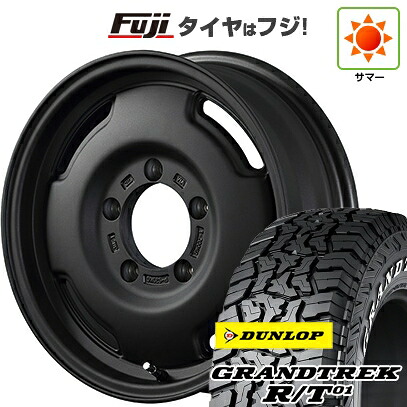 【新品】ジムニーシエラ/ジムニーノマド 夏タイヤ ホイール4本セット 215/65R16 ダンロップ グラントレック R/T01 RWL/RBL アピオ ワイルドボア SR 6J 16インチ(送料無料)|フジコーポレーション