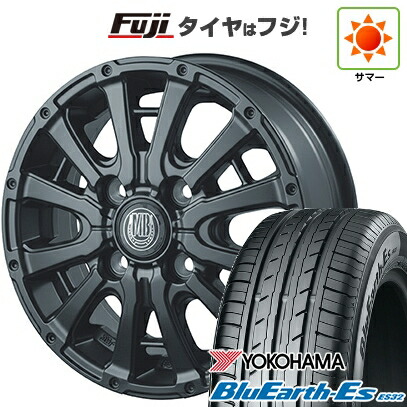 【新品 軽自動車】N-BOX タント スペーシア 夏タイヤ ホイール4本セット 155/65R14 ヨコハマ ブルーアース ES32 インターミラノ MUD BAHN XR-600S 4.5J 14インチ(送料無料)｜フジコーポレーション