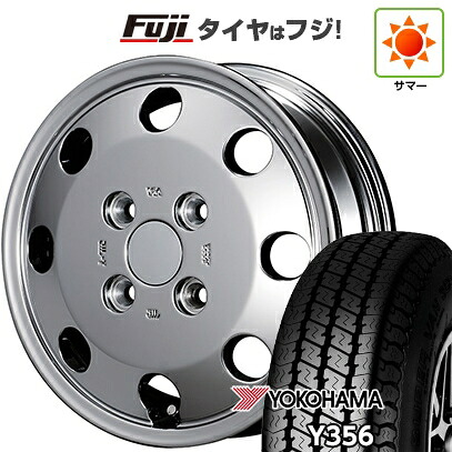 【新品 軽自動車】軽トラ 軽バン 夏タイヤ ホイール4本セット 145/80R12 80/78N ヨコハマ Y356 クライメイト カーゴプロ 3.5J 12インチ(送料無料)｜フジコーポレーション