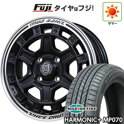 【新品 軽自動車】N-BOX タント スペーシア 夏タイヤ ホイール4本セット 165/55R15 ミレバー ハーモニック プラス MP070(限定) インターミラノ MUD BAHN XR-710C 5J 15インチ(送料無料)|フジコーポレーション