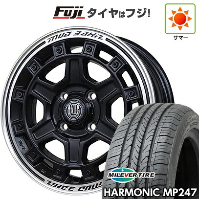 【新品 軽自動車】エブリイワゴン 夏タイヤ ホイール4本セット 165/50R15 ミレバー ハーモニック MP247(限定) インターミラノ MUD BAHN XR-710C 5J 15インチ(送料無料)｜フジコーポレーション