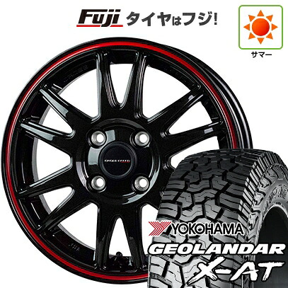 【新品 軽自動車】タフト ソリオ 夏タイヤ ホイール4本セット 165/65R15 ヨコハマ ジオランダー X-AT G016 RBL ホットスタッフ クロススピード ハイパーエディションCR6【限定】 4.5J 15インチ(送料無料)｜フジコーポレーション
