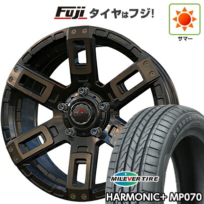 【新品 軽自動車】N-BOX タント スペーシア 夏タイヤ ホイール4本セット 165/55R15 ミレバー ハーモニック プラス MP070(限定) エムクライム カノン 4.5J 15インチ(送料無料)｜フジコーポレーション