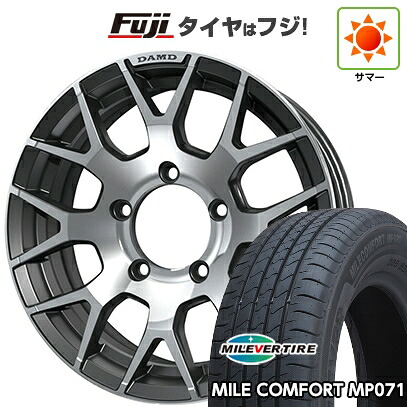 【新品】ジムニーシエラ/ジムニーノマド 夏タイヤ ホイール4本セット 215/65R16 ミレバー ミレコンフォート MP071(限定) ダムド リトルG 6J 16インチ(送料無料)|フジコーポレーション