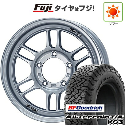 【新品】ジムニーシエラ/ジムニーノマド 夏タイヤ ホイール4本セット 215/65R16 BFグッドリッチ オールテレーンT/A KO3 RBL ENKEI エンケイ ALLROAD RPT1 6J 16インチ(送料無料)|フジコーポレーション