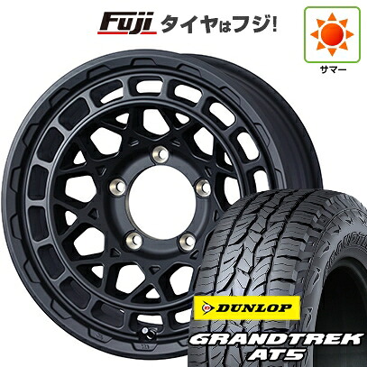 【新品】ジムニーシエラ/ジムニーノマド 夏タイヤ ホイール4本セット 215/65R16 ダンロップ グラントレック AT5 WEDS ウェッズアドベンチャー マッドヴァンス X タイプM 6J 16インチ(送料無料)｜フジコーポレーション