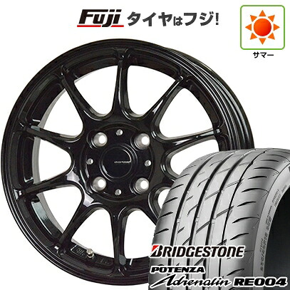 【新品 軽自動車】 夏タイヤ ホイール4本セット 165/55R14 ブリヂストン ポテンザ アドレナリン RE004 ホットスタッフ ジースピード G-07 4.5J 14インチ(送料無料)|フジコーポレーション