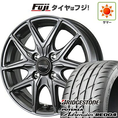【新品 軽自動車】 夏タイヤ ホイール4本セット 165/55R14 ブリヂストン ポテンザ アドレナリン RE004 トピー シビラ NEXT F05 4.5J 14インチ(送料無料)|フジコーポレーション