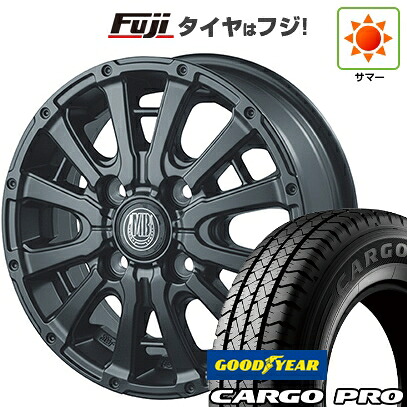 【新品 軽自動車】軽トラ 軽バン 夏タイヤ ホイール4本セット 145/80R12 80/78N グッドイヤー カーゴ プロ(限定) インターミラノ MUD BAHN XR-600S 3.5J 12インチ(送料無料)｜フジコーポレーション