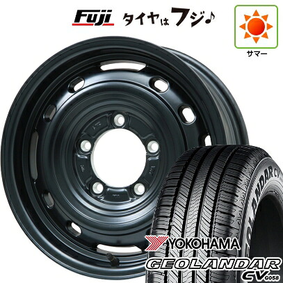 【新品】ジムニーシエラ/ジムニーノマド 夏タイヤ ホイール4本セット 215/65R16 ヨコハマ ジオランダー CV G058 レアマイスター LMG OFF-STYLE 2 (マットブラック) 6J 16インチ(送料無料)|フジコーポレーション