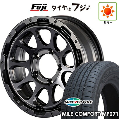 【新品】ジムニーシエラ/ジムニーノマド 夏タイヤ ホイール4本セット 215/65R16 ミレバー ミレコンフォート MP071(限定) モーターファーム ファームD10 6J 16インチ(送料無料)｜フジコーポレーション
