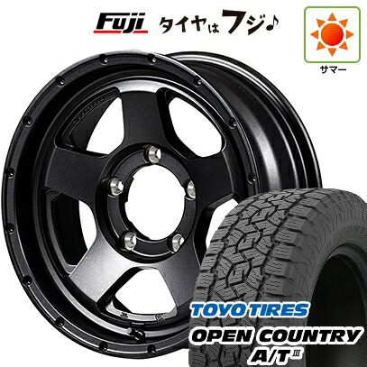 【新品】ジムニー 夏タイヤ ホイール4本セット 175/80R16 トーヨー オープンカントリー A/T III RBL MID WHEELS NITRO POWER S5 ベクター 5.5J 16インチ(送料無料)|フジコーポレーション