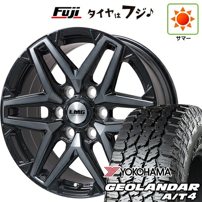 【新品】ランクル250/ランクル300 夏タイヤ ホイール4本セット 265/65R18 ヨコハマ ジオランダー A/T4 G018 OWL/RBL レアマイスター LMG SCUDO(ブラッククリア)トヨタ・レクサス車専用 8.5J 18インチ(送料無料)｜フジコーポレーション