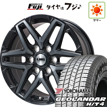 【新品】ランクル250/ランクル300 夏タイヤ ホイール4本セット 265/65R18 ヨコハマ ジオランダー H/T4 G062 レアマイスター LMG SCUDO(ブラッククリア)トヨタ・レクサス車専用 8.5J 18インチ(送料無料)｜フジコーポレーション