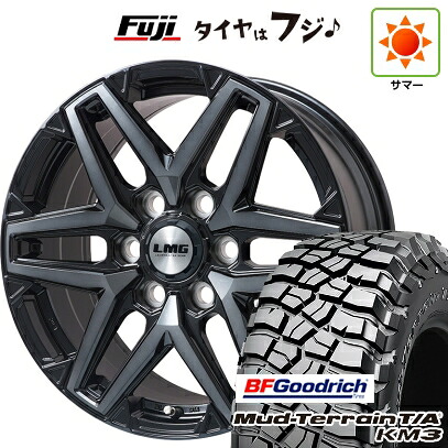 【新品】ランクル300 夏タイヤ ホイール4本セット 275/65R18 BFグッドリッチ マッドテレーンT/A KM3 レアマイスター LMG SCUDO(ブラッククリア)トヨタ・レクサス車専用 8.5J 18インチ(送料無料)｜フジコーポレーション