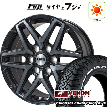 【新品】ランクル250 夏タイヤ ホイール4本セット 275/70R18 ヴェノムパワー テラハンターX/T2 RWL(限定) レアマイスター LMG SCUDO(ブラッククリア)トヨタ・レクサス車専用 8.5J 18インチ(送料無料)|フジコーポレーション