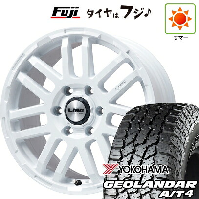 【新品】ランクル250 夏タイヤ ホイール4本セット 275/70R18 116 T ヨコハマ ジオランダー A/T4 G018 OWL/RBL レアマイスター LMG TRAIL(ホワイト) 8.5J 18インチ(送料無料)|フジコーポレーション