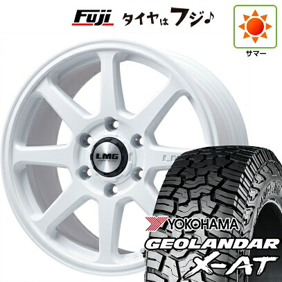 【新品】ランクル250 夏タイヤ ホイール4本セット 275/70R18 ヨコハマ ジオランダー X-AT G016 RBL レアマイスター LMG COMPASS(ホワイト) 8.5J 18インチ(送料無料)｜フジコーポレーション 130,550円